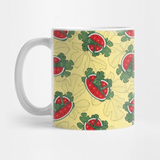 Fresh and Juicy Watermelon Seamless Surface Pattern Design Mug